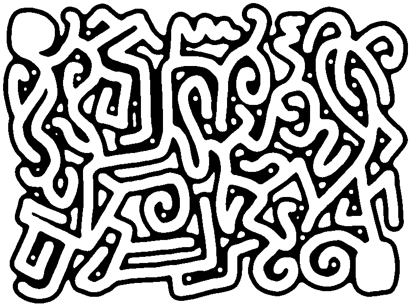 maze after thresholding